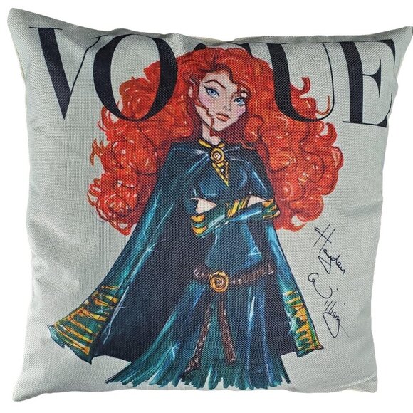 Merida Throw Pillowcase Home Decor Princess Sham Accent Pillow Cushion Cover - Picture 1 of 13